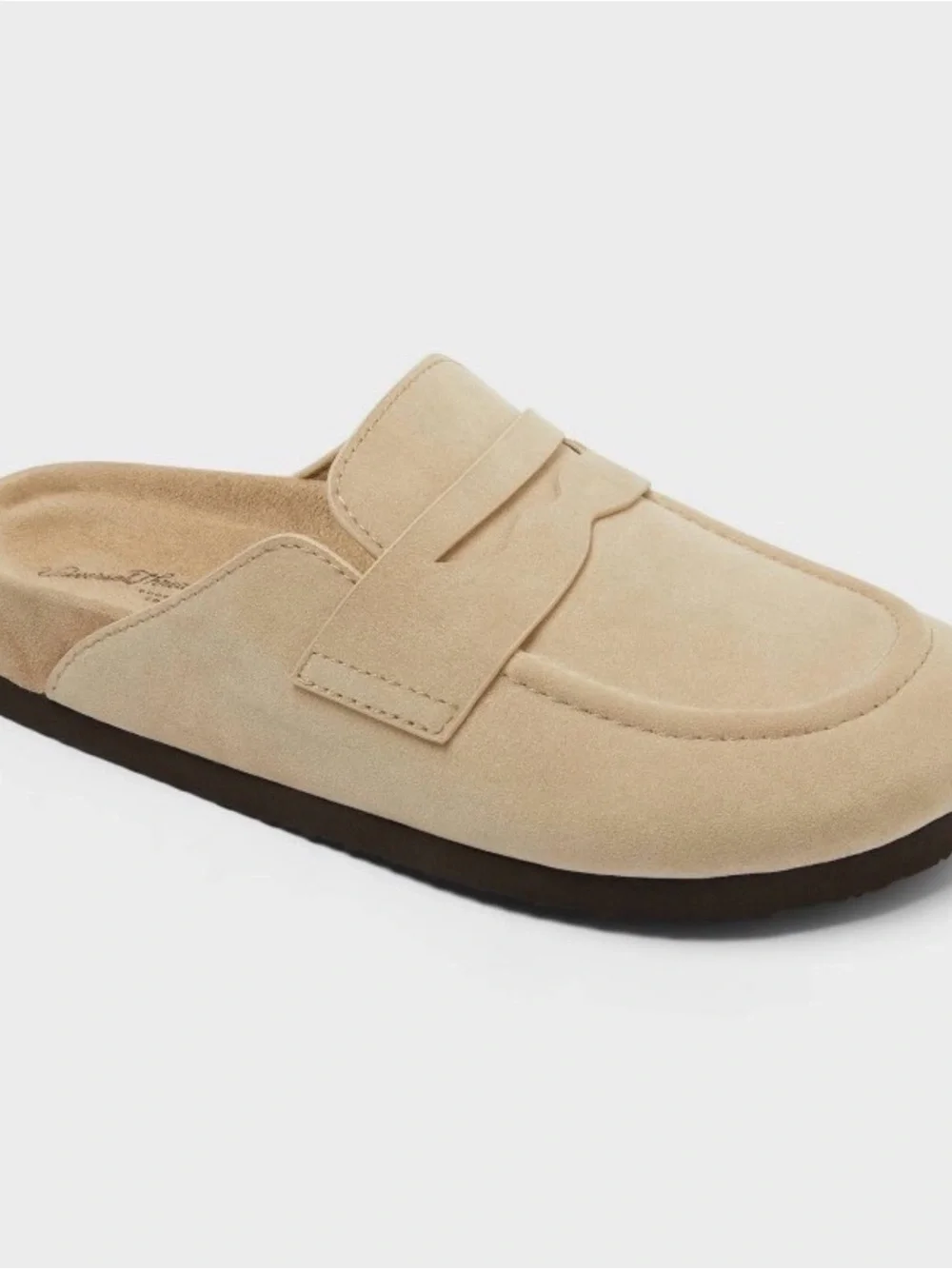Universal Thread Beige Slip-On Penny Mule